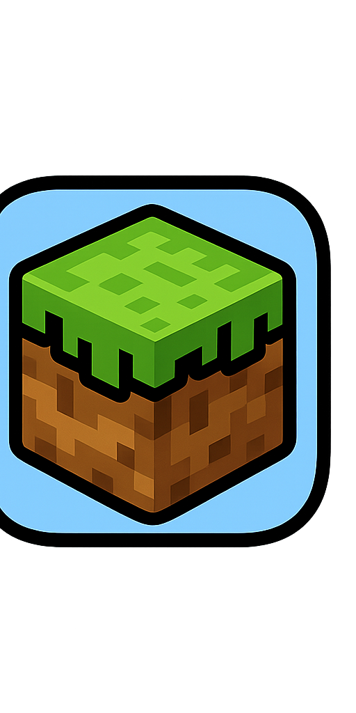 Minecraft-style grass block icon